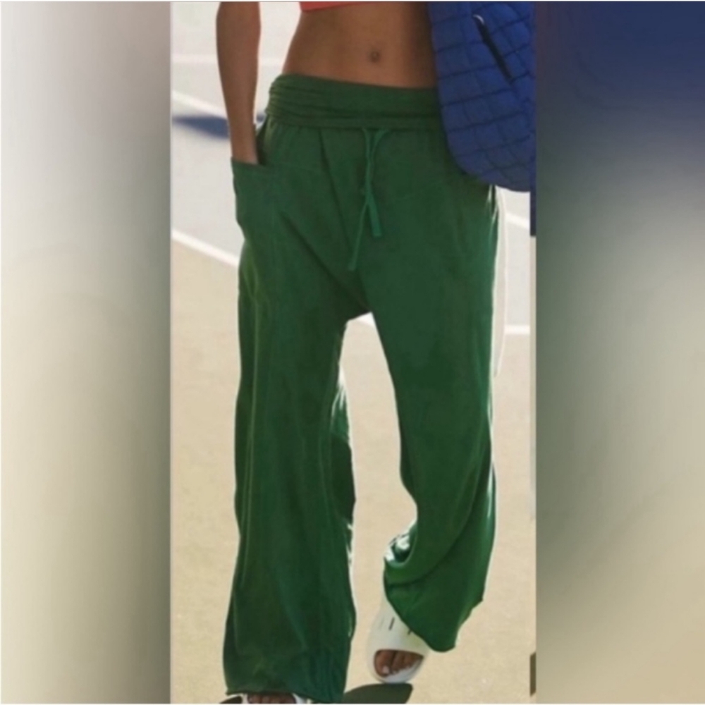 Free People Movement Hot Shot Sport Pant in Green Size Large